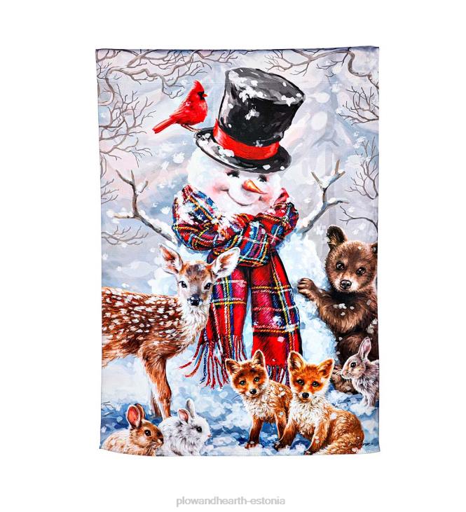 hooajalised ja kingitused 820L529 metsasõprade seemisnahast majalipp Plow & Hearth