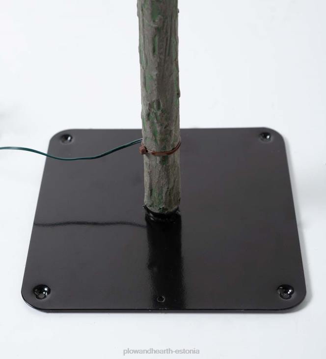 hooajalised ja kingitused 820L3232 6' monte rosa flokeeritud alpi kuuse jõulupuu 150 sooja valge LED-iga Plow & Hearth