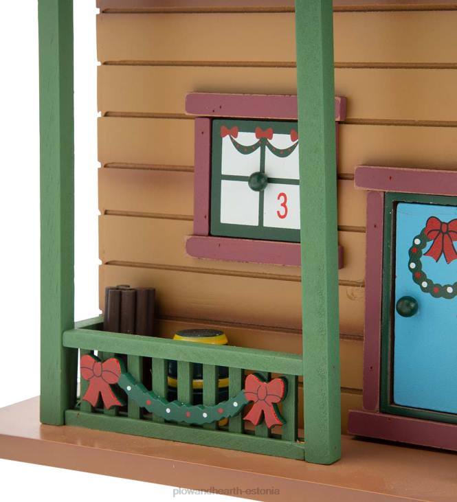 hooajalised ja kingitused 820L2164 jõulude advendimaja metsaloomade ja jõuluvanaga Plow & Hearth