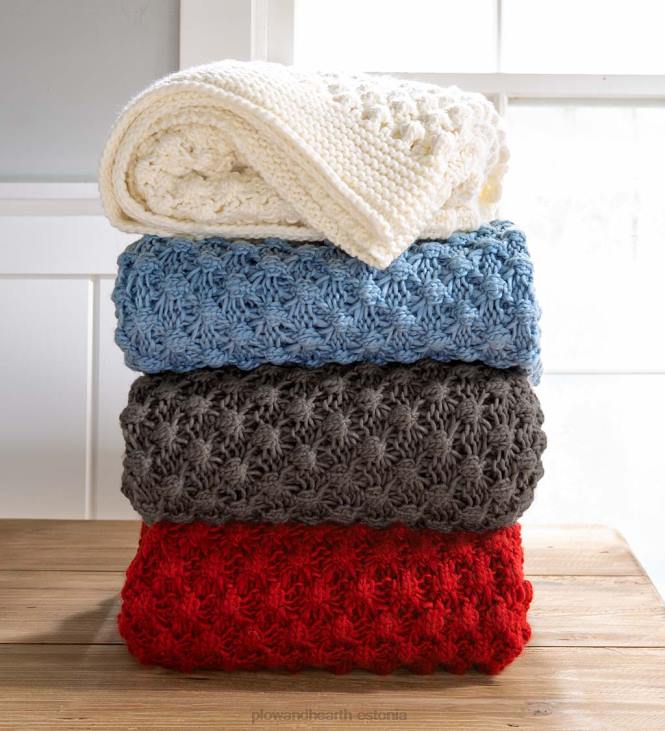 hooajalised ja kingitused 820L2169 kerge kootud hubane akrüülvisk - sinine Plow & Hearth