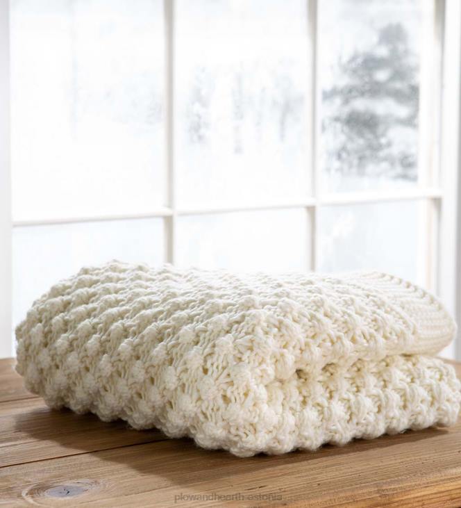 hooajalised ja kingitused 820L2169 kerge kootud hubane akrüülvisk - sinine Plow & Hearth