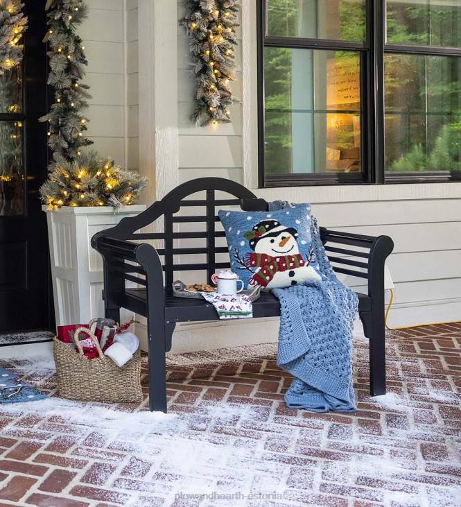 hooajalised ja kingitused 820L2169 kerge kootud hubane akrüülvisk - sinine Plow & Hearth