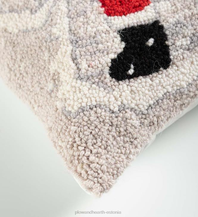 hooajalised ja kingitused 820L2199 jõuluvana lumeingel käsitsi konksuga villane padi Plow & Hearth