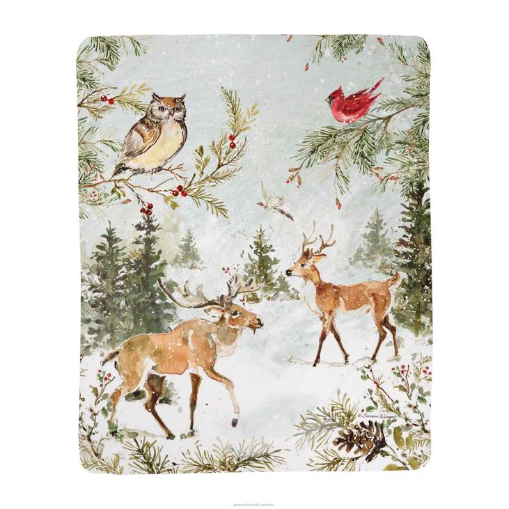 hooajalised ja kingitused 820L2202 talvine metsa šerpa fliisvise Plow & Hearth