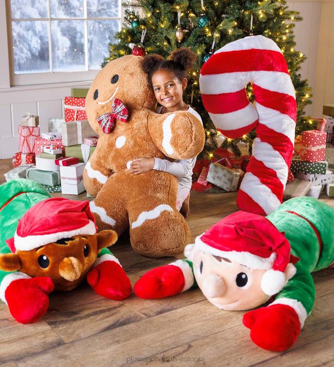 hooajalised ja kingitused 820L2212 candy cane plush kaisu puhkuse kehapadi Plow & Hearth