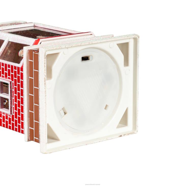 hooajalised ja kingitused 820L2216 valgustatud jõuluvana töökoja vesikera latern Plow & Hearth