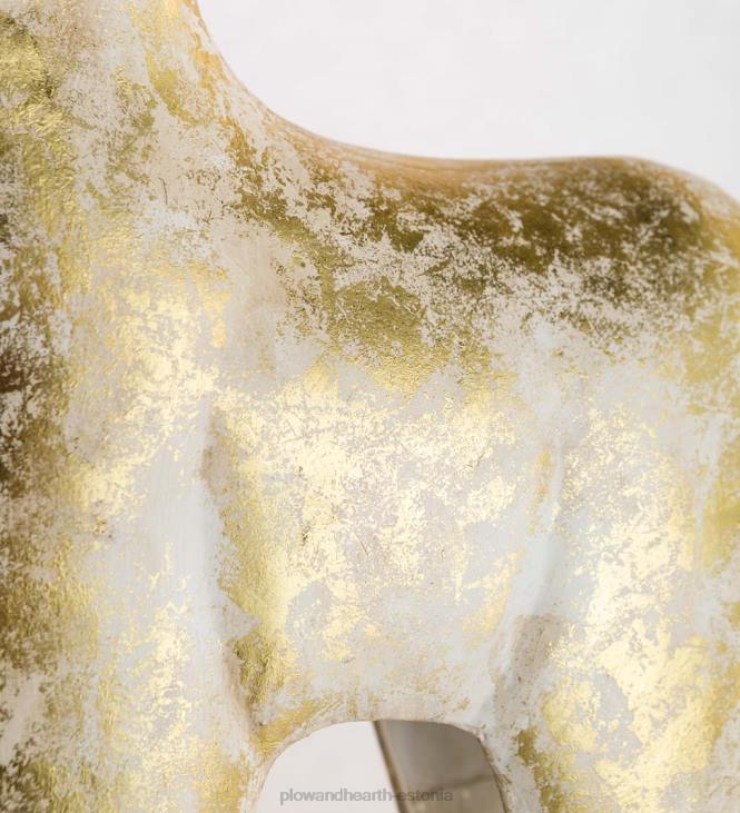 hooajalised ja kingitused 820L2217 kullast ja valgest rauast hirvekujud Plow & Hearth