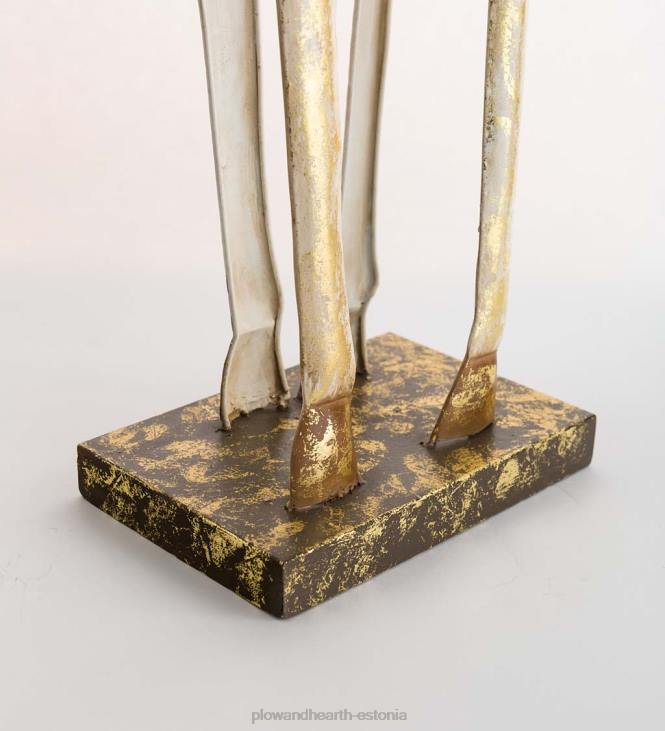 hooajalised ja kingitused 820L2217 kullast ja valgest rauast hirvekujud Plow & Hearth