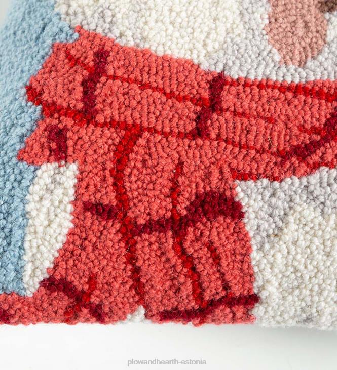 hooajalised ja kingitused 820L2228 pühadepuudel kootud salliga käsitsi konksuga villane padi Plow & Hearth