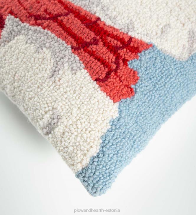 hooajalised ja kingitused 820L2228 pühadepuudel kootud salliga käsitsi konksuga villane padi Plow & Hearth