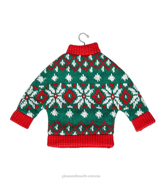 hooajalised ja kingitused 820L2238 pühadeaegse kampsuni kaunistused, komplektis 3 Plow & Hearth