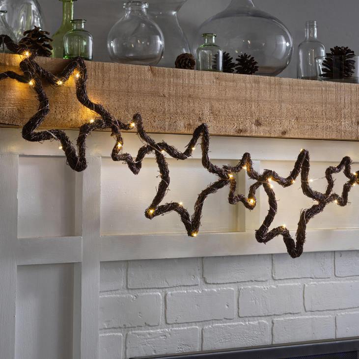 hooajalised ja kingitused 820L2239 valgustatud viinapuu pühade vanik - ring Plow & Hearth