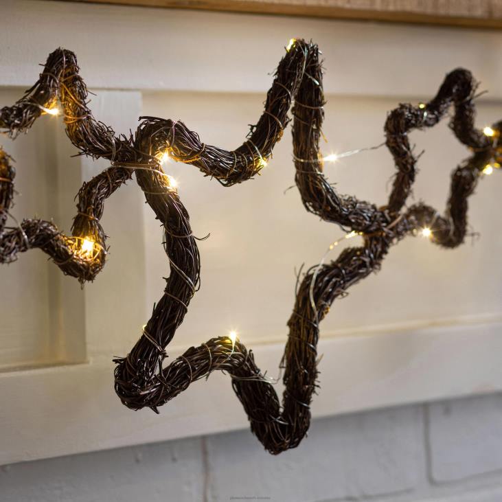 hooajalised ja kingitused 820L2239 valgustatud viinapuu pühade vanik - ring Plow & Hearth