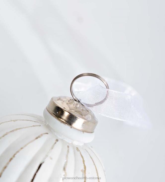 hooajalised ja kingitused 820L2243 ülisuured klaasist kuuseehted, komplektis 12 tk - punane/roheline/kuldne Plow & Hearth