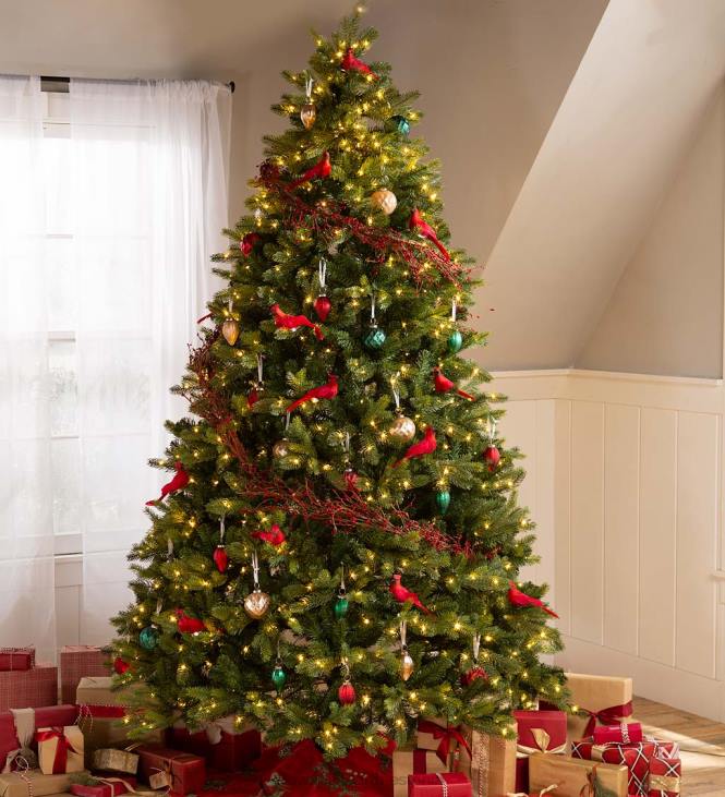 hooajalised ja kingitused 820L2243 ülisuured klaasist kuuseehted, komplektis 12 tk - punane/roheline/kuldne Plow & Hearth