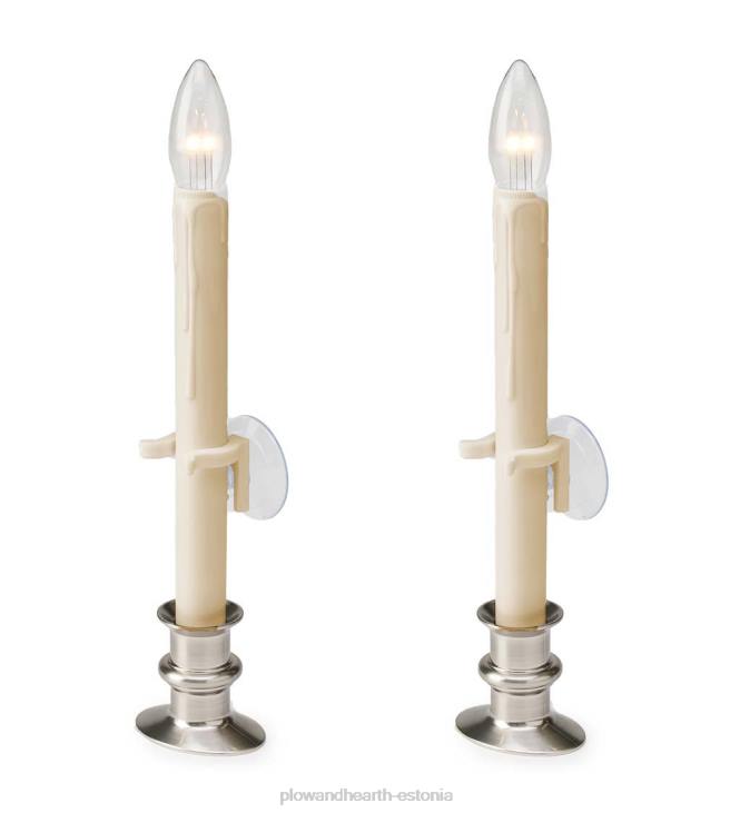 hooajalised ja kingitused 820L2245 iminapp aknaküünla komplekt koos taimeriga ja puldiga Plow & Hearth