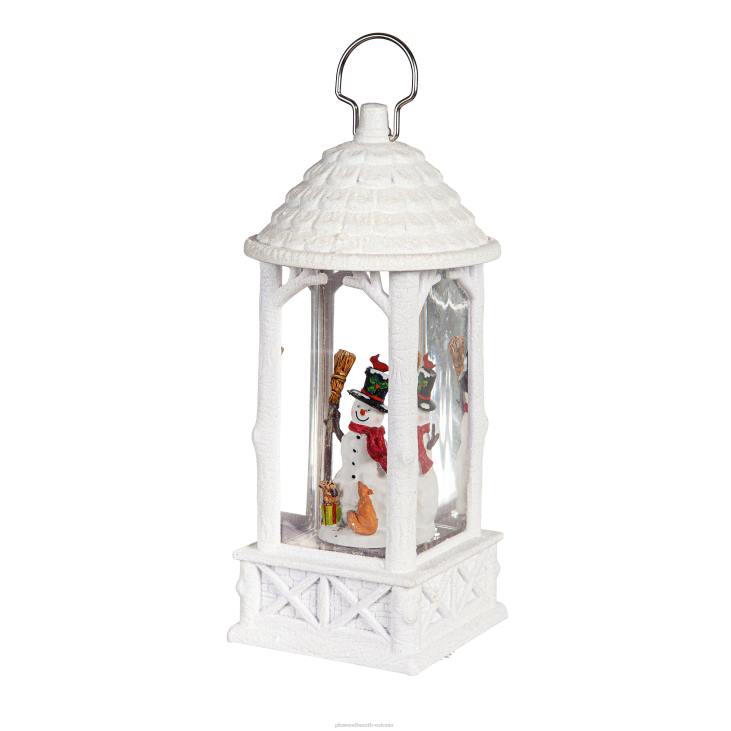 hooajalised ja kingitused 820L2247 valgustatud lumememme vesikera latern projektoriga Plow & Hearth