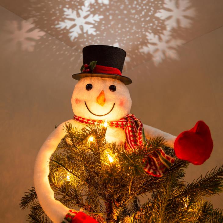 hooajalised ja kingitused 820L2262 lumememmepuu ladvik koos lumehelbeprojektoriga Plow & Hearth