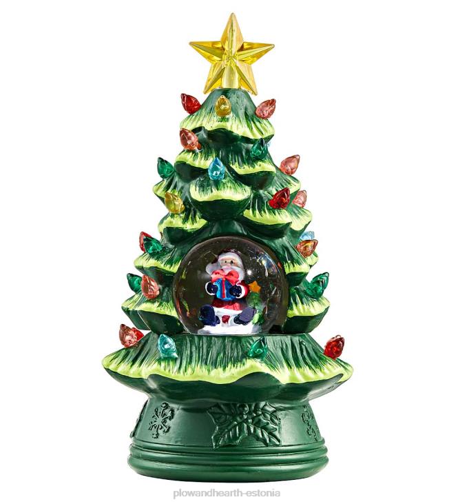 hooajalised ja kingitused 820L2272 mini led-jõulupuu lumegloobused, komplektis 3 Plow & Hearth
