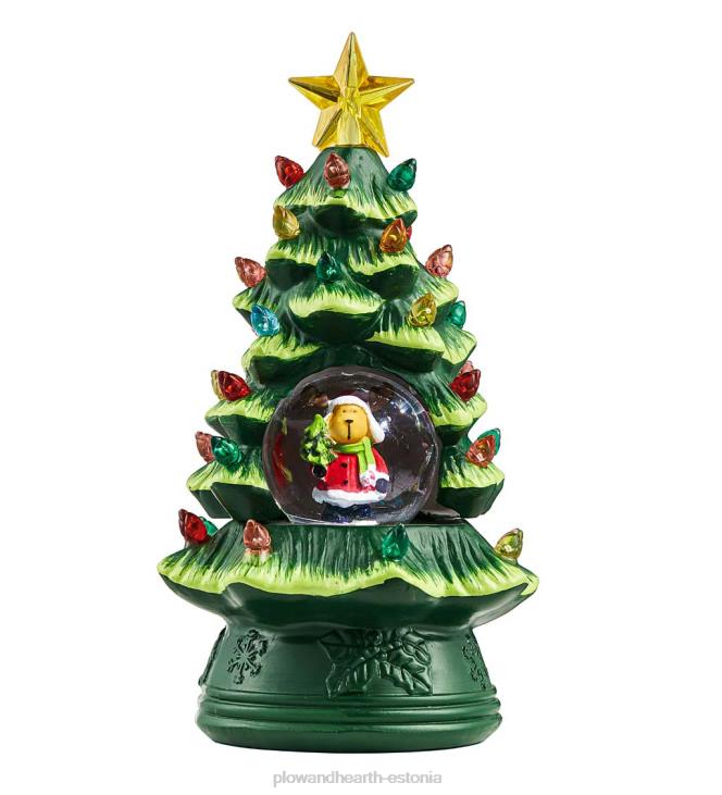 hooajalised ja kingitused 820L2272 mini led-jõulupuu lumegloobused, komplektis 3 Plow & Hearth