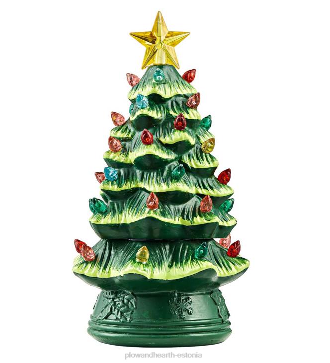 hooajalised ja kingitused 820L2272 mini led-jõulupuu lumegloobused, komplektis 3 Plow & Hearth