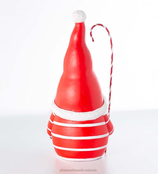 hooajalised ja kingitused 820L2286 valgustatud kristalliseerunud ja värvimuutva habemega jõuluvana päkapikk - must Plow & Hearth