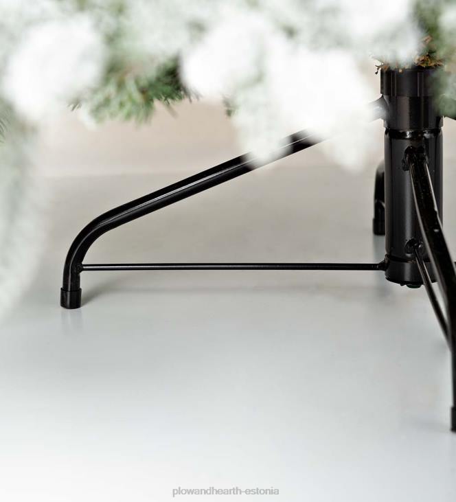 hooajalised ja kingitused 820L2289 flokeeritud roanoke kuuse jõulupuu Plow & Hearth