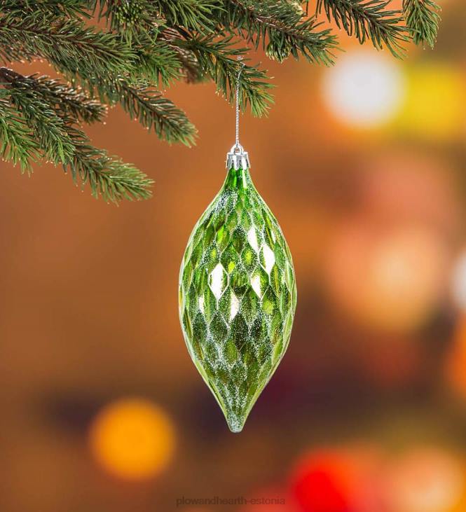 hooajalised ja kingitused 820L2296 täielik jõulupuu-karbis komplekt koos tulede, kaunistuste ja hoiukotiga Plow & Hearth