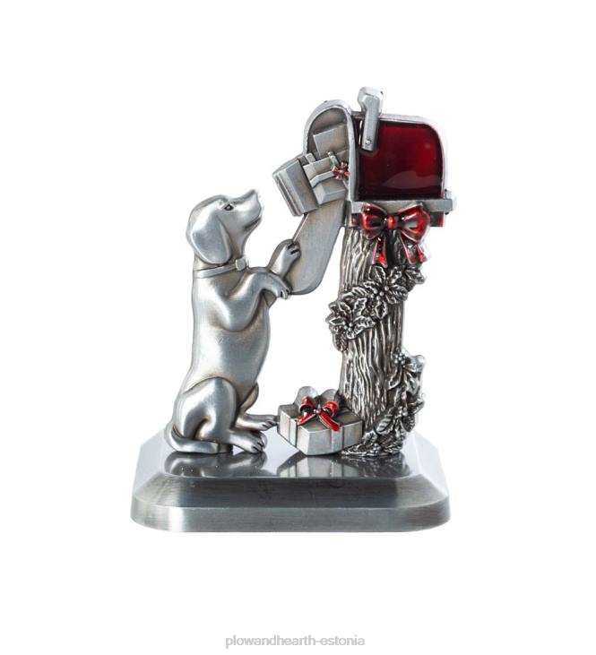 hooajalised ja kingitused 820L2137 koer postkasti juures jõulusukkade riidepuu Plow & Hearth