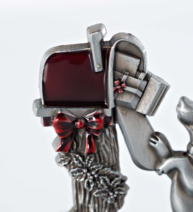 hooajalised ja kingitused 820L2137 koer postkasti juures jõulusukkade riidepuu Plow & Hearth