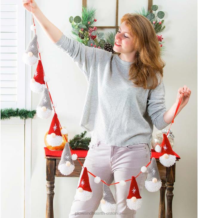 hooajalised ja kingitused 820L2153 plüüsist päkapiku rippuv vanik Plow & Hearth