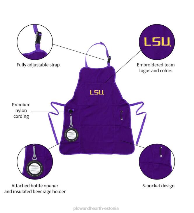 hooajalised ja kingitused 820L3092 luksuslik puuvillane lõuend kolledži meeskonna uhkus grillimise/toiduvalmistamise põll – Texase ülikool Plow & Hearth