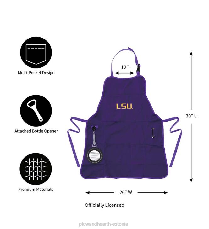 hooajalised ja kingitused 820L3092 luksuslik puuvillane lõuend kolledži meeskonna uhkus grillimise/toiduvalmistamise põll – Texase ülikool Plow & Hearth