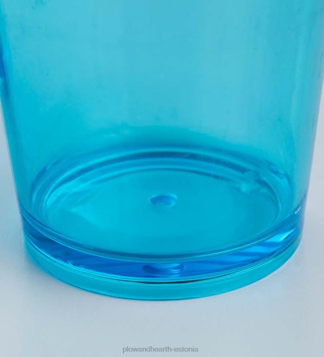 hooajalised ja kingitused 820L3169 järvesinine akrüül, 20 untsi. klaasid, komplektis 6 Plow & Hearth