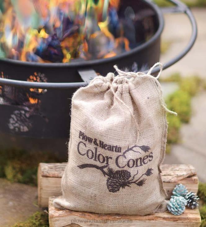 hooajalised ja kingitused 820L3252 värvi muutvad kaminavärvi koonused, 1 nael kinkekorvis Plow & Hearth