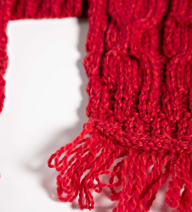 hooajalised ja kingitused 820L3039 naiste iiri meriinovillane sviiter - punane Plow & Hearth