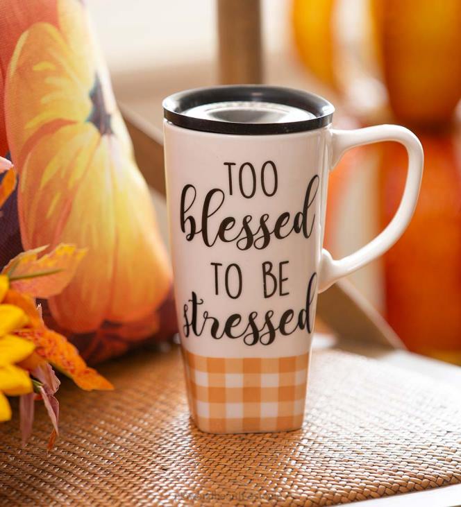 hooajalised ja kingitused 820L3082 keraamiline flomo 360 reisikruus - õnnistatud Plow & Hearth