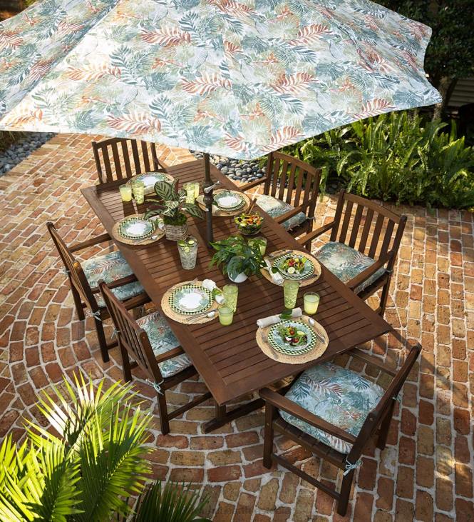 hooajalised ja kingitused 820L3199 sinised hõlmik-melamiinist õhtusöögitaldrikud, komplektis 6 - lake Plow & Hearth