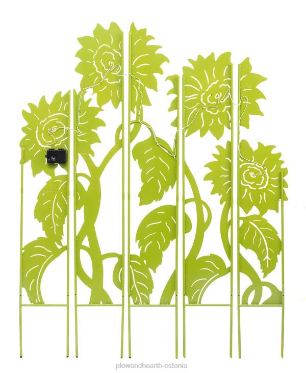 hoov & aed 820L302 päevalilleaia valgustatud maastikupaneelvaiad, komplektis 5 Plow & Hearth