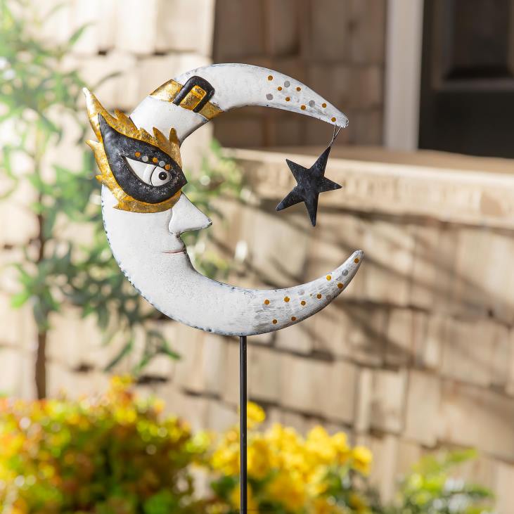 hoov & aed 820L316 maagiline kuu halloweeni aia panus Plow & Hearth