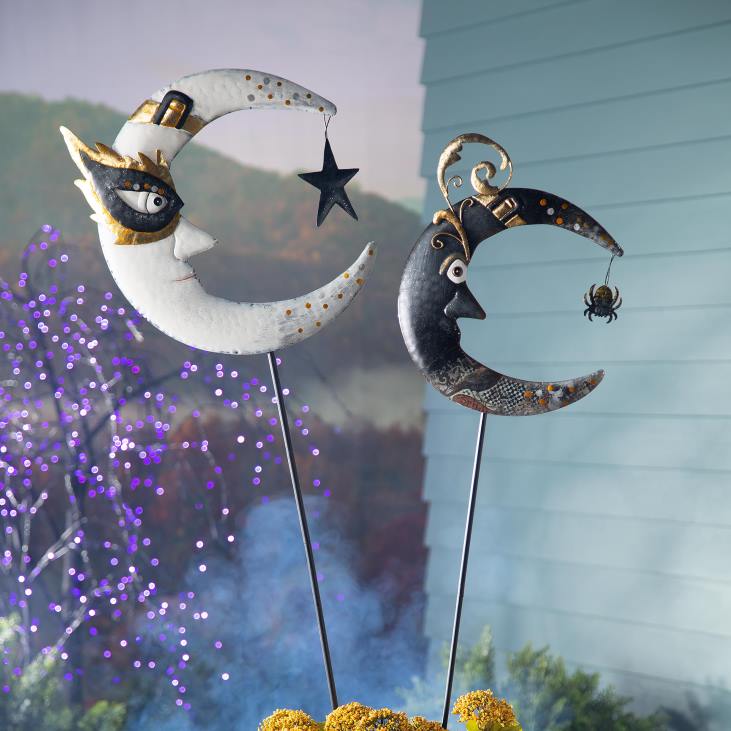 hoov & aed 820L316 maagiline kuu halloweeni aia panus Plow & Hearth