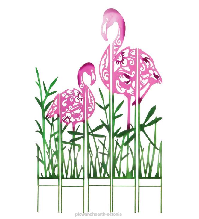 hoov & aed 820L342 metallist flamingo maastikupaneeli vaiad, komplektis 5 Plow & Hearth