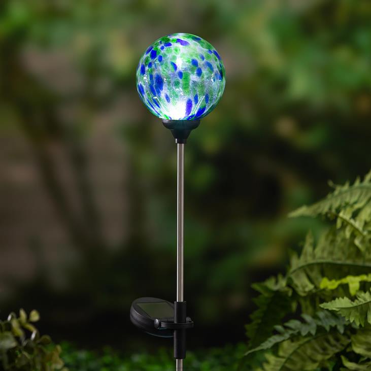 hoov & aed 820L439 mitmevärviline konfetti päikeseaia panus - türkiissinine konfetti Plow & Hearth