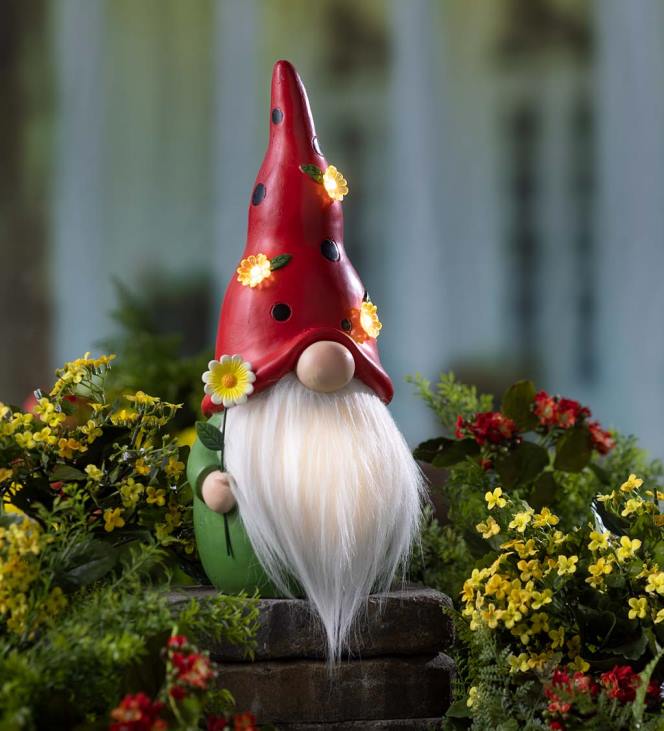 hoov & aed 820L190 sise-/väljas lepatriinu päkapiku kuju Plow & Hearth