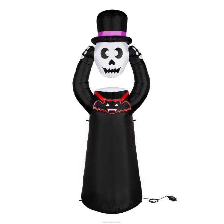 hoov & aed 820L428 valgustatud peata skelett halloween täispuhutav Plow & Hearth
