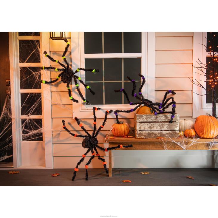 hoov & aed 820L433 Suured halloweeni rippuvad ämblikud, komplektis 3 Plow & Hearth