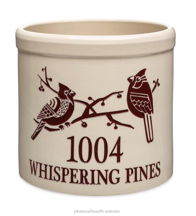 hoov & aed 820L100 kardinaalaadress kivikeraamika - punane Plow & Hearth