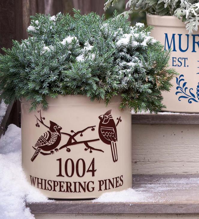 hoov & aed 820L100 kardinaalaadress kivikeraamika - punane Plow & Hearth