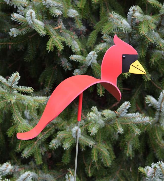 hoov & aed 820L115 tantsiv kardinali skulptuur Plow & Hearth