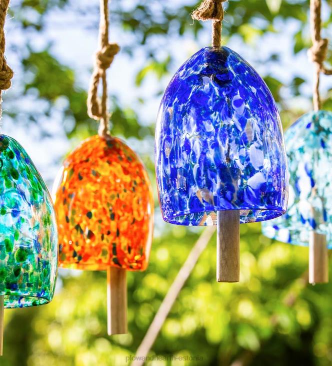 hoov & aed 820L120 kunstklaasist aiakellakell - sinine Plow & Hearth